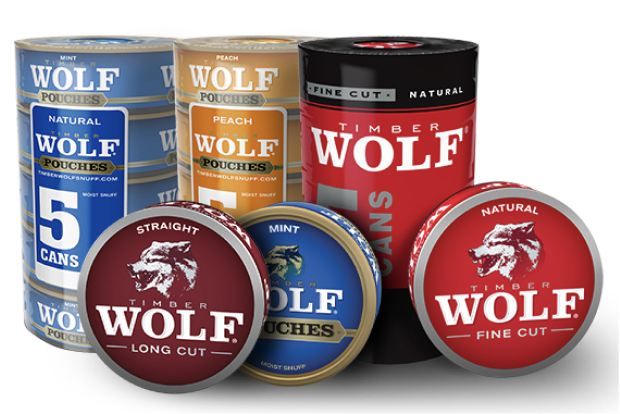 Cans and Rolls of Timber Wolf